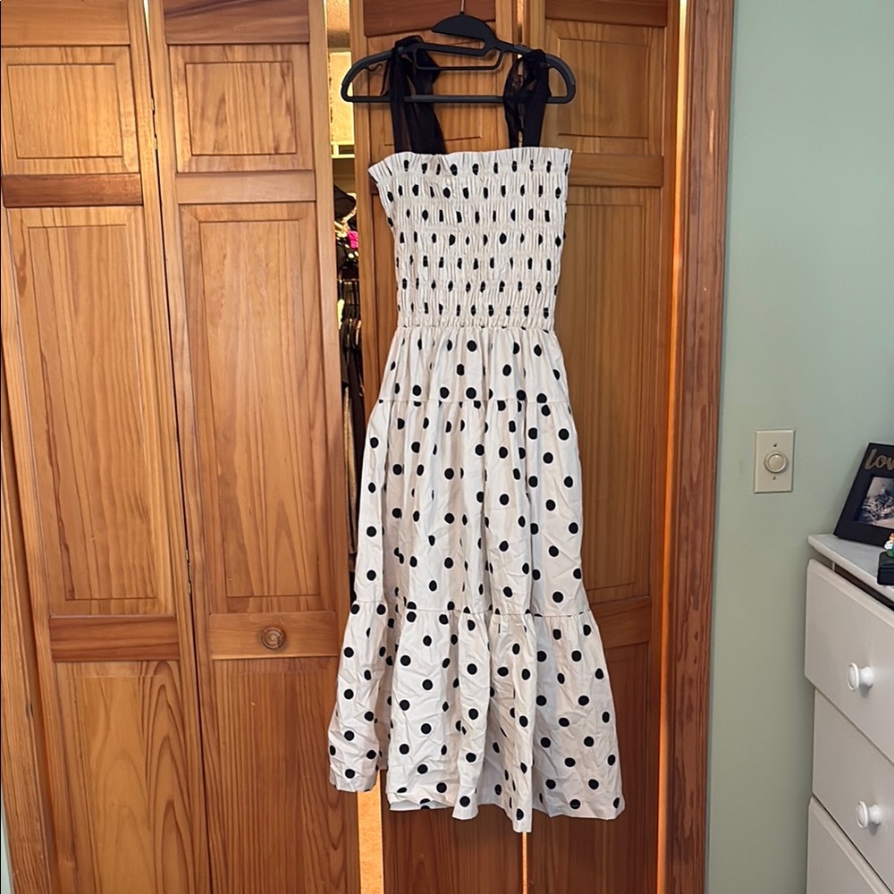 White Polka Dot Dress